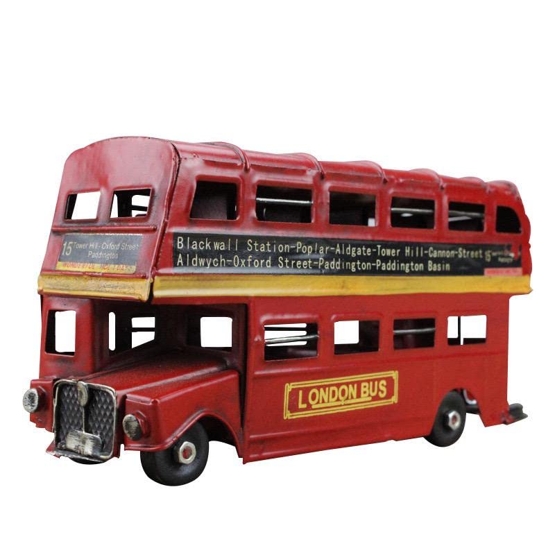 Amazon.co.jp: メタル ブリキ玩具 イギリス ロンドンバス 二階建てバス